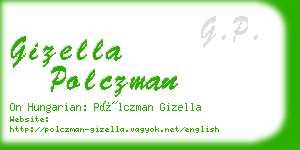 gizella polczman business card